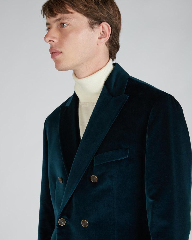 Slowear Giacca doppiopetto slim fit in velluto Offerta speciale