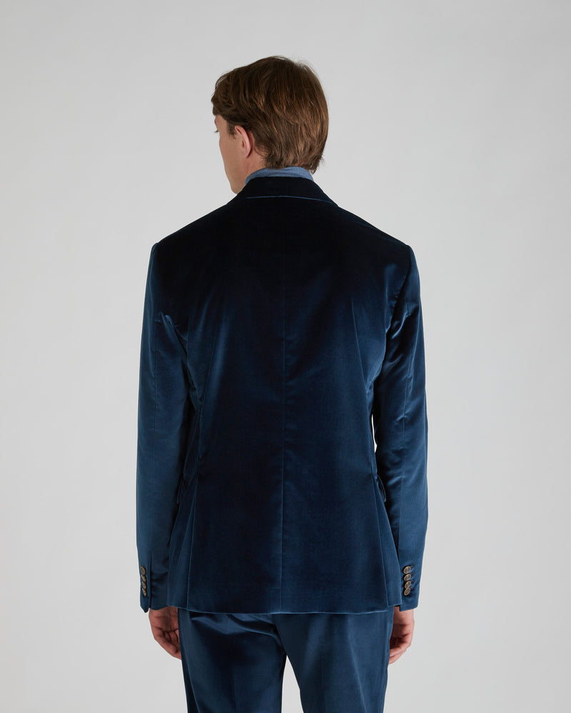Slowear Giacca doppiopetto slim fit in velluto Sconto