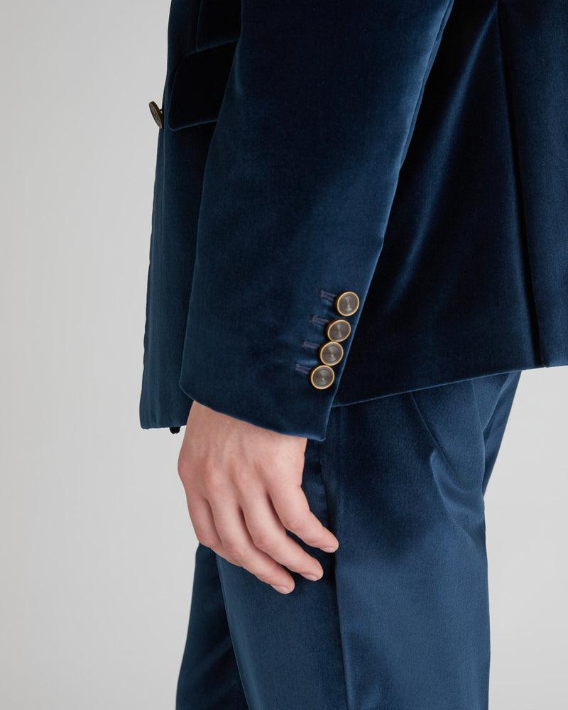 Slowear Giacca doppiopetto slim fit in velluto Sconto