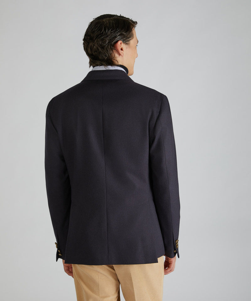 Slowear Giacca doppiopetto slim fit in flanella di lana e cashmere Offerta