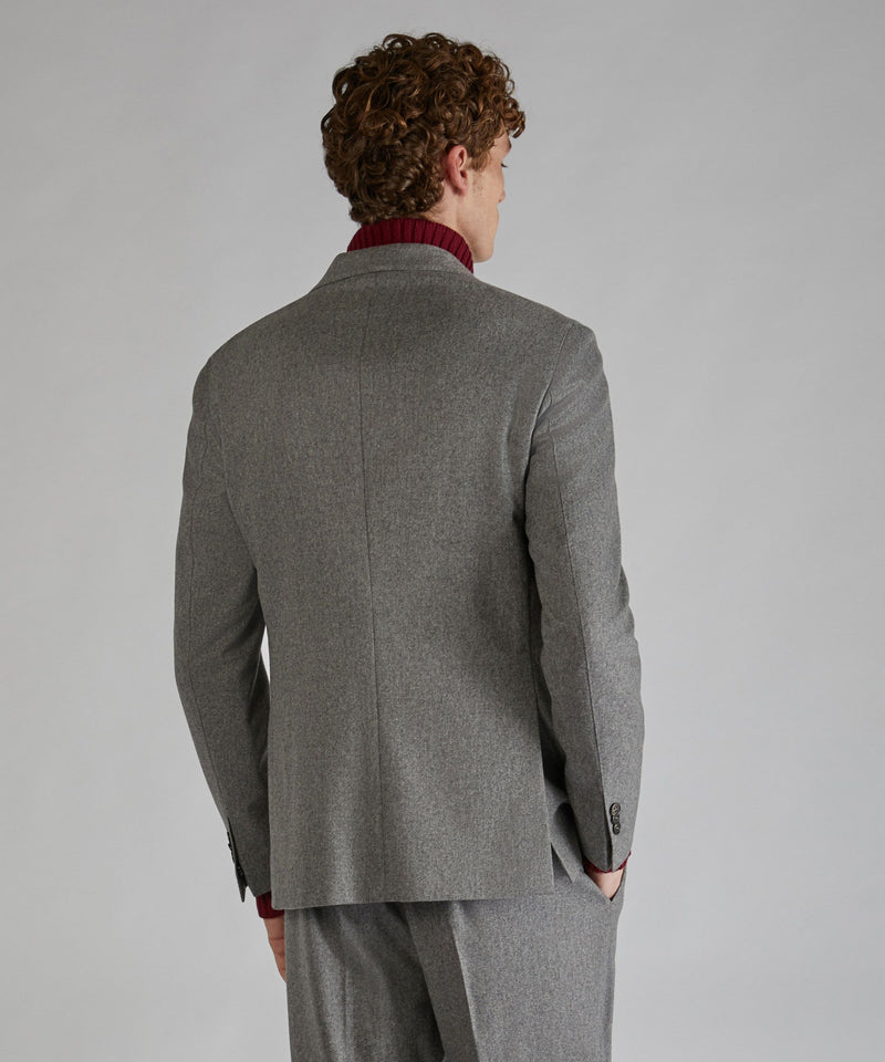 Slowear Giacca slim fit in flanella di lana e cashmere Online