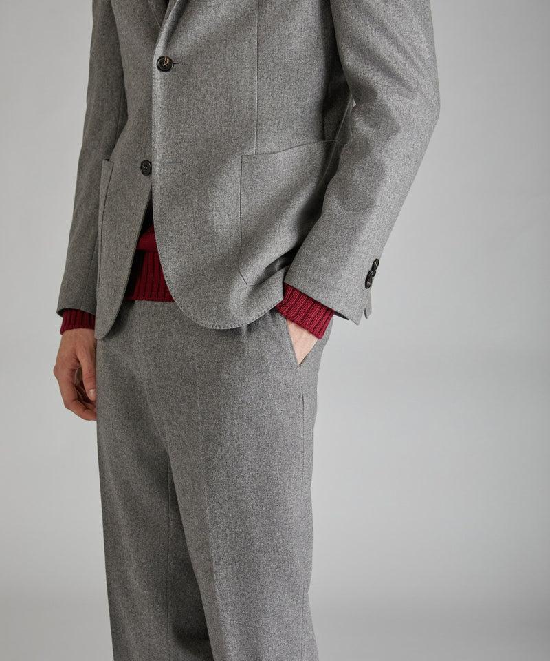 Slowear Giacca slim fit in flanella di lana e cashmere Online