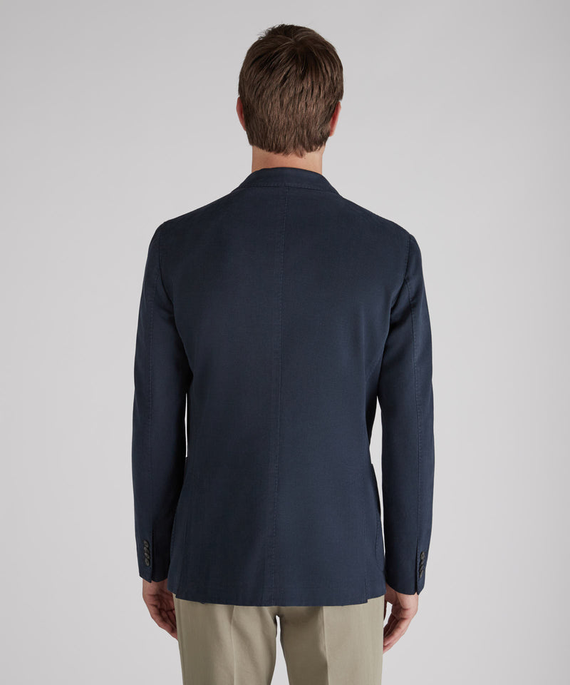 Slowear Giacca slim fit in drill di cotone e cashmere Promozione