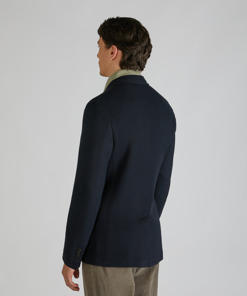 Slowear Giacca slim fit in jersey hopsack Pezzi Unici