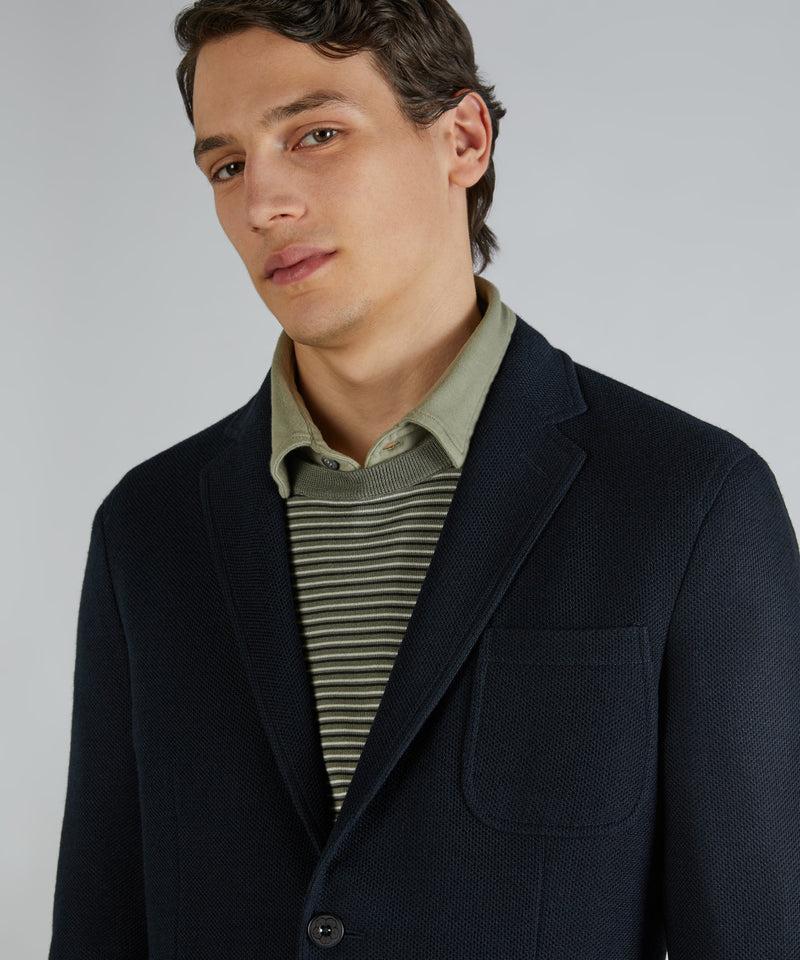 Slowear Giacca slim fit in jersey hopsack Pezzi Unici