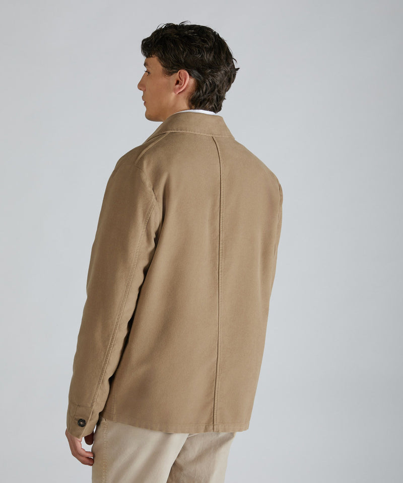 Slowear Blusa regular fit in Moleskin Affare Del Giorno