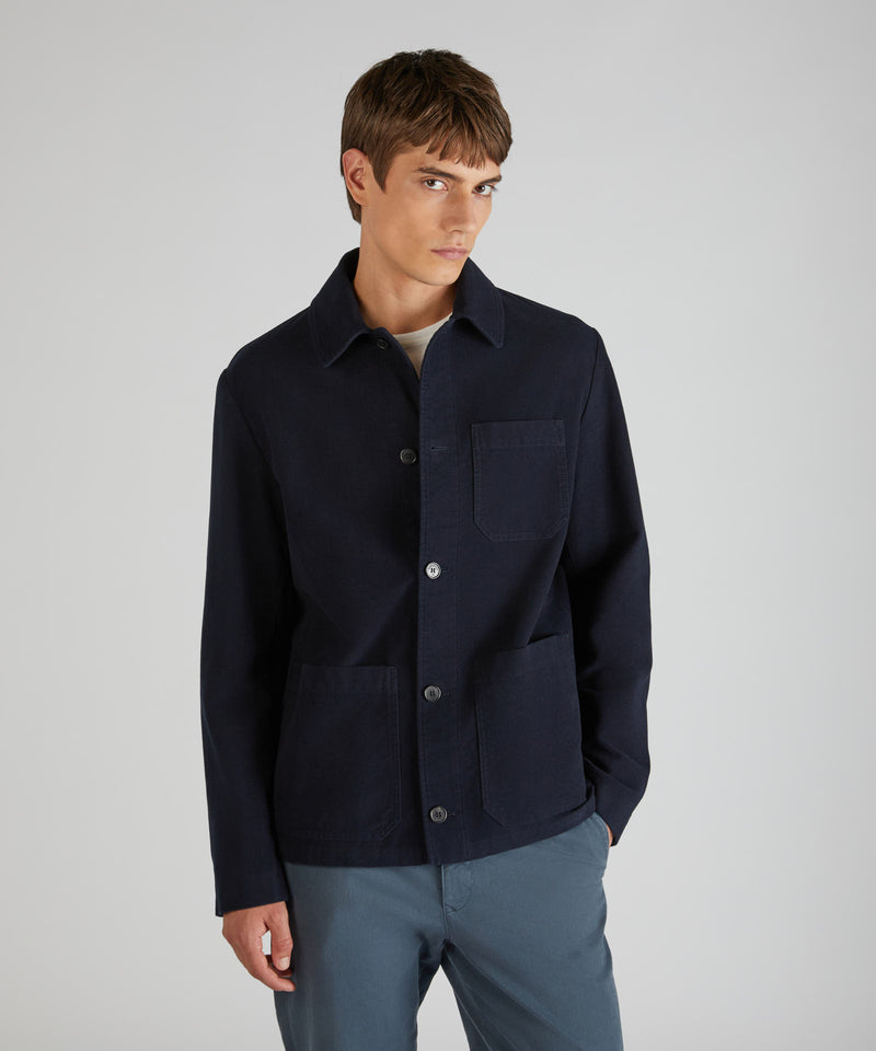 Slowear Blusa regular fit in Moleskin Prezzo Ridotto