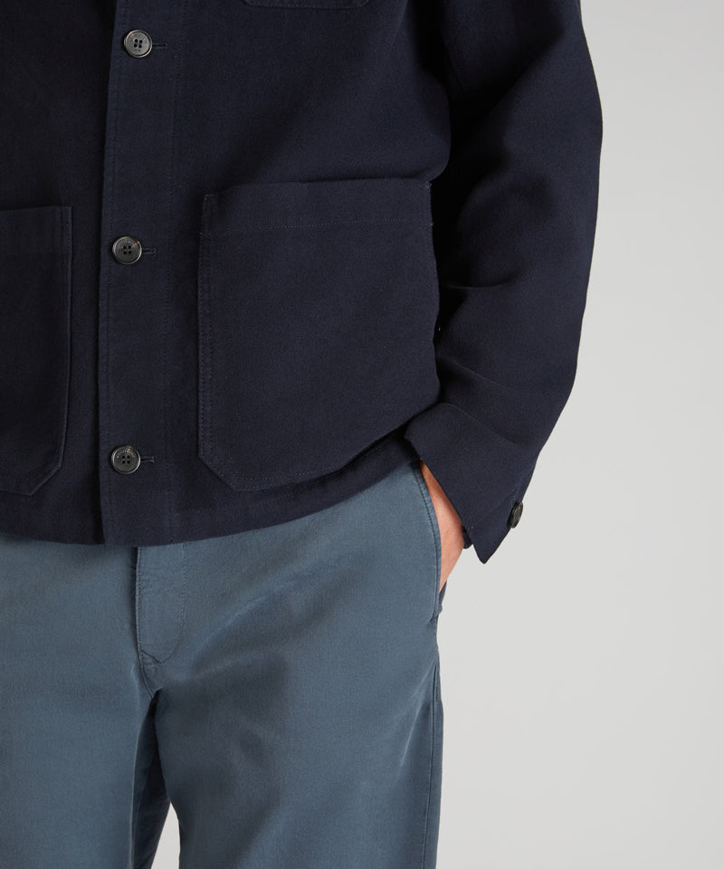 Slowear Blusa regular fit in Moleskin Prezzo Ridotto