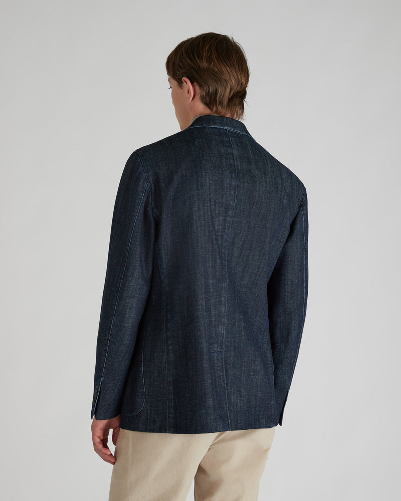 Slowear Blazer in denim Sottocosto