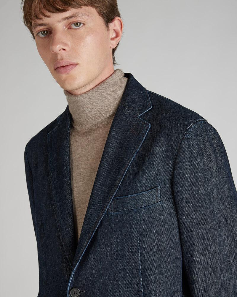 Slowear Blazer in denim Sottocosto