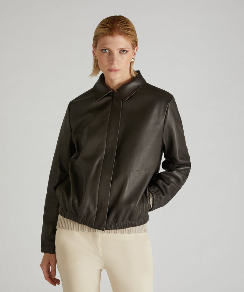 Slowear Bomber regular fit in nappa Presa
