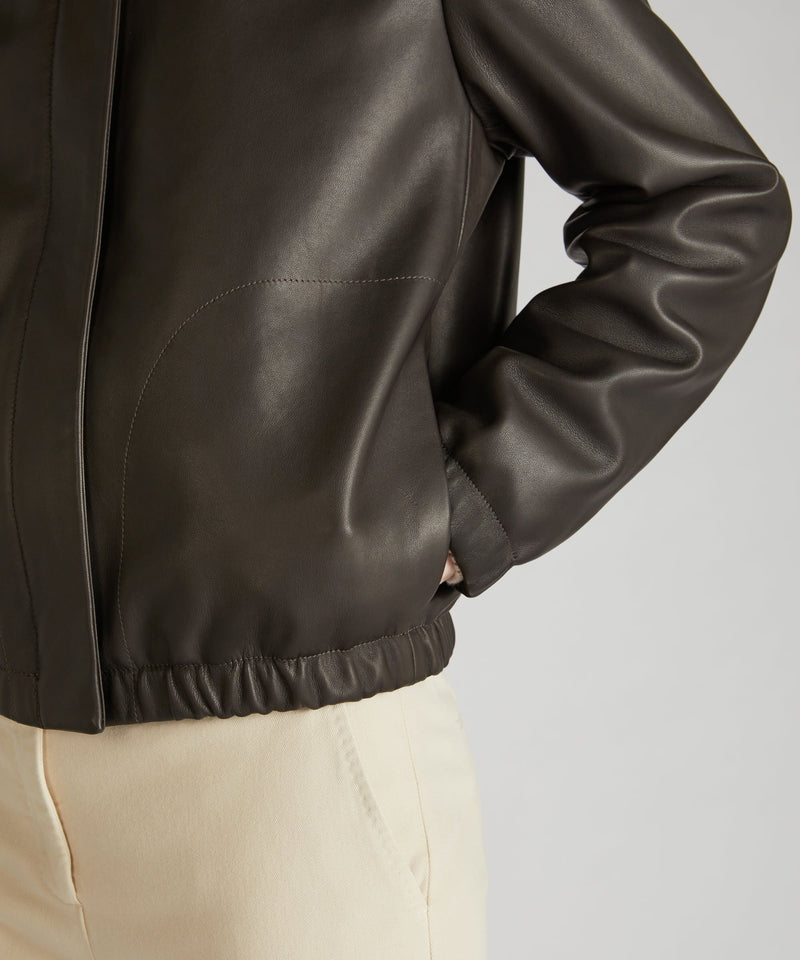 Slowear Bomber regular fit in nappa Presa