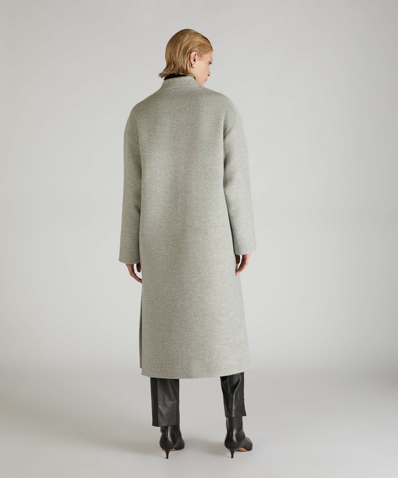 Slowear Cappotto wide fit in lana Sconto