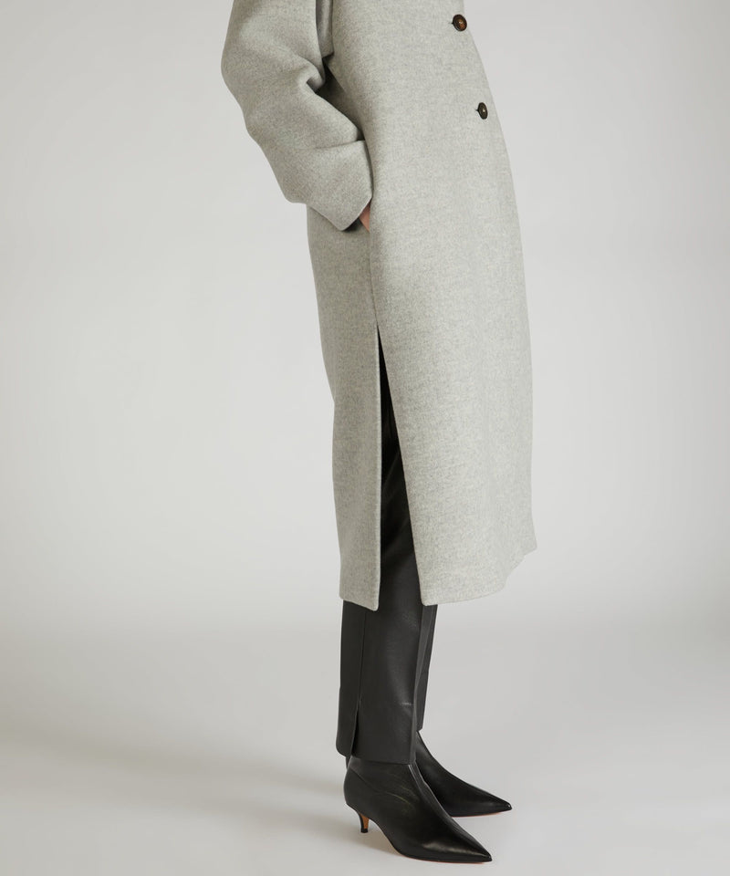 Slowear Cappotto wide fit in lana Sconto