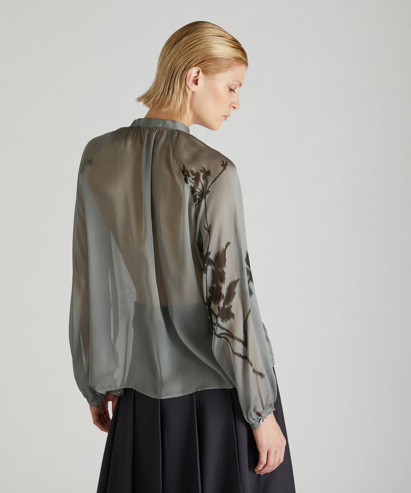 Slowear Camicia wide fit in chiffon di seta Nuova