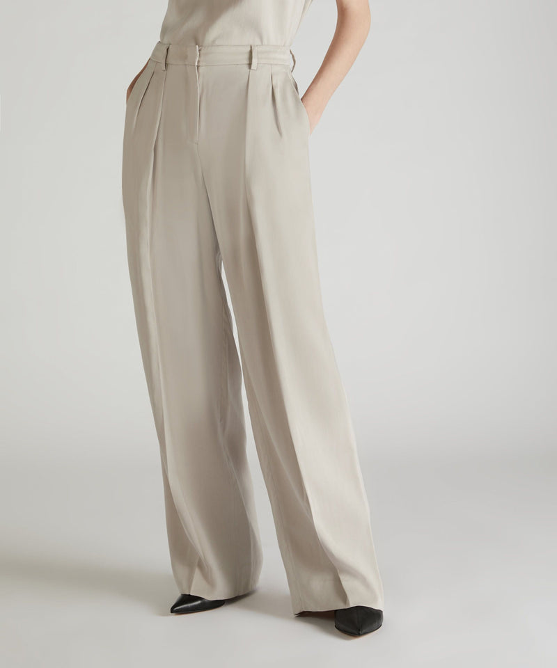 Slowear Pantalone wide fit in lyocell Spedizione Gratuita