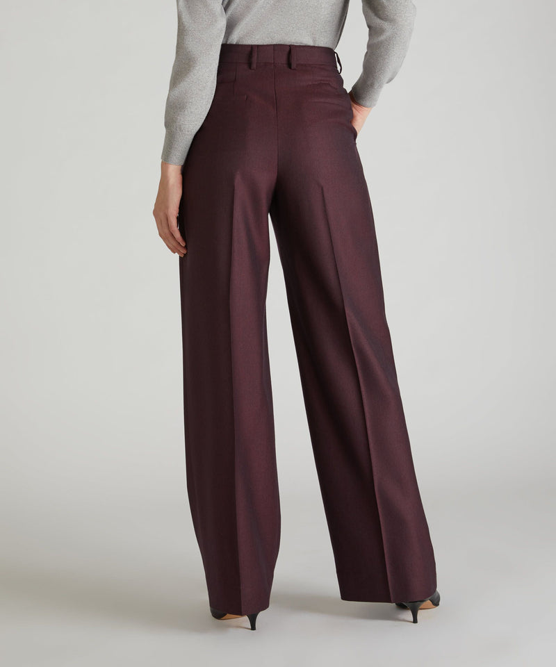Slowear Pantalone wide fit in flanella Pezzi Unici