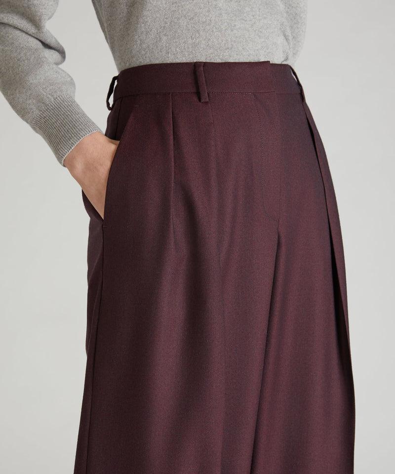 Slowear Pantalone wide fit in flanella Pezzi Unici