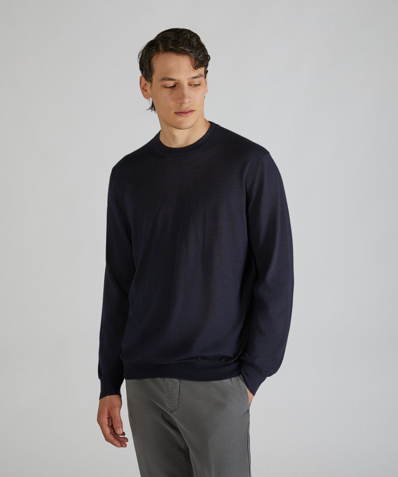 Slowear Girocollo slim fit in cashmere e seta Fino Al -60%