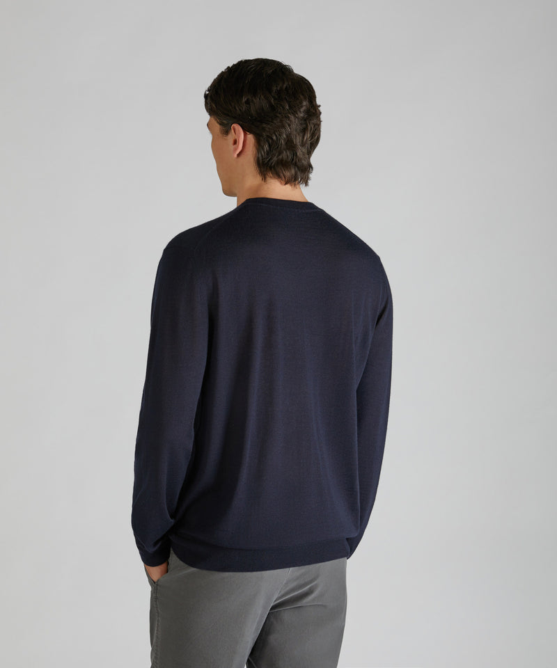 Slowear Girocollo slim fit in cashmere e seta Fino Al -60%