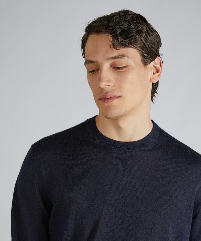 Slowear Girocollo slim fit in cashmere e seta Fino Al -60%