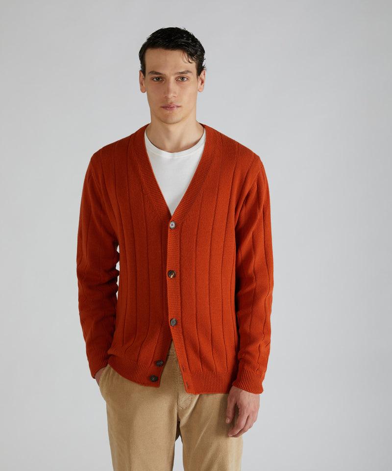 Slowear Cardigan slim fit in lana e cashmere Sottocosto