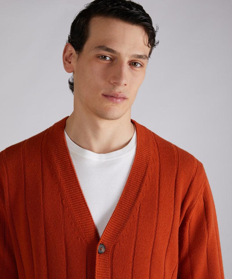 Slowear Cardigan slim fit in lana e cashmere Sottocosto