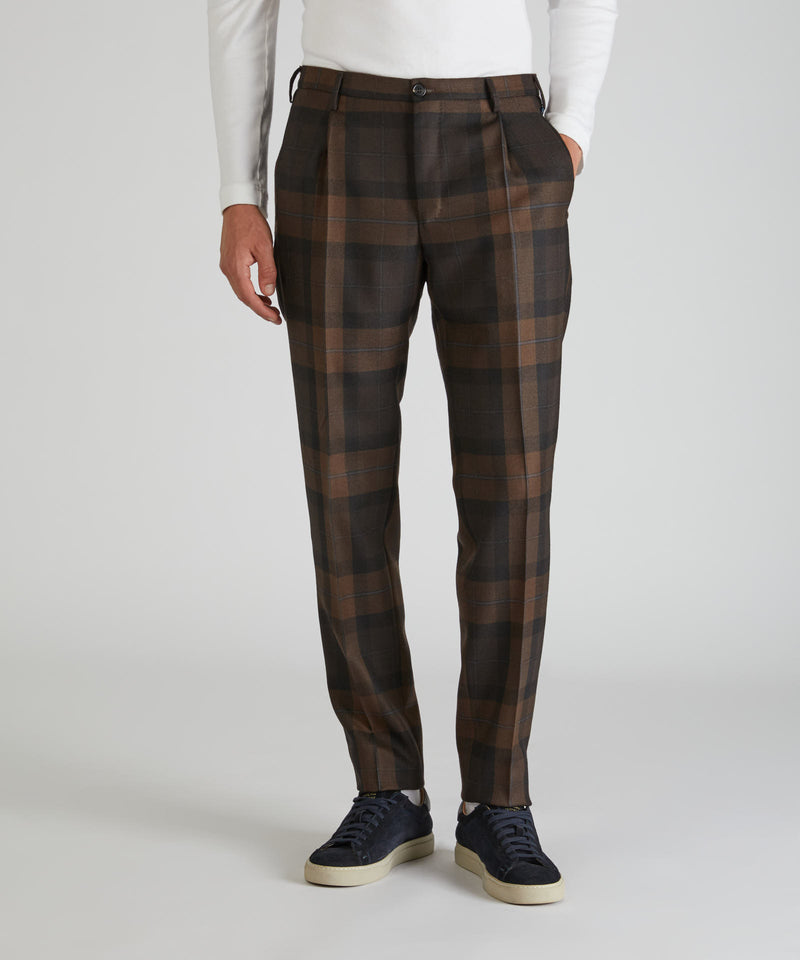 Slowear Pantalone tapered fit in lana Outlet