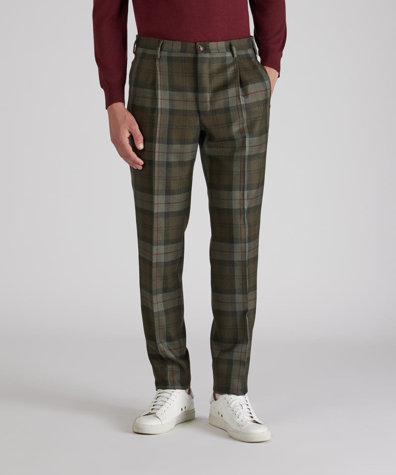 Slowear Pantalone tapered fit in lana In Vendita