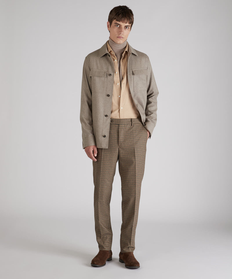 Slowear Pantalone tapered fit in misto lana Saldi