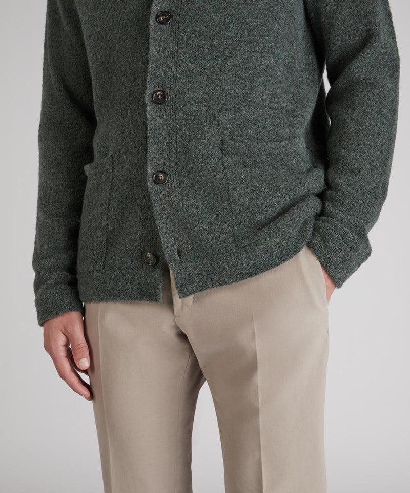 Slowear Overshirt in bouclé di lana e lana Geelong Vendita Economica