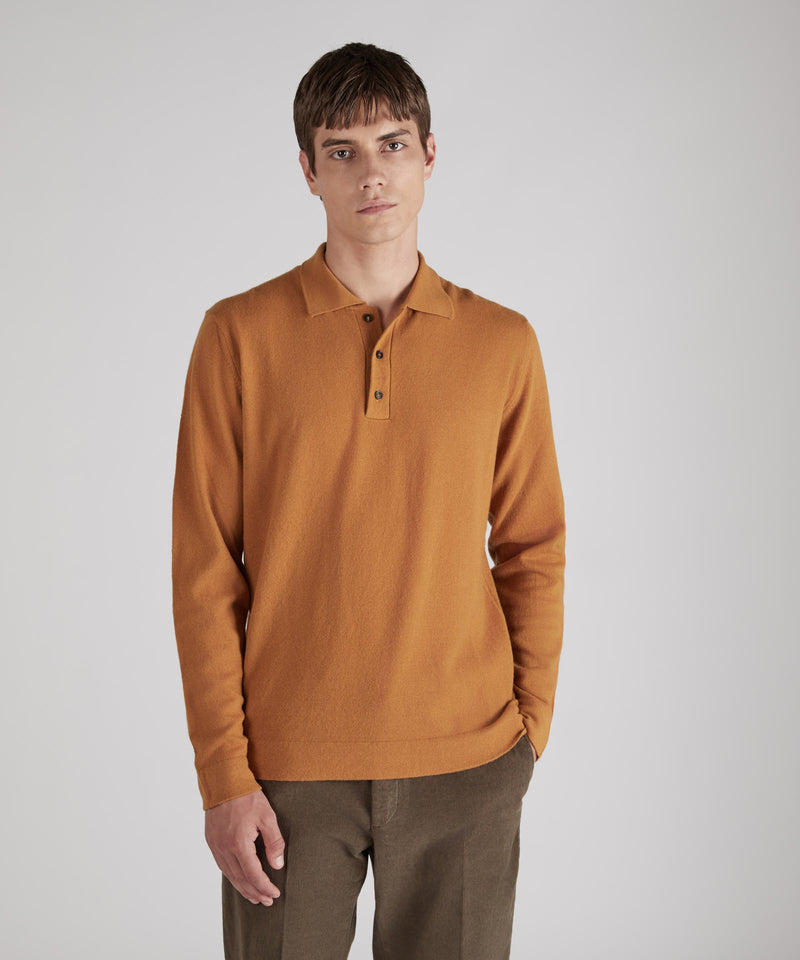 Slowear Polo slim fit in lana e cashmere In Saldo