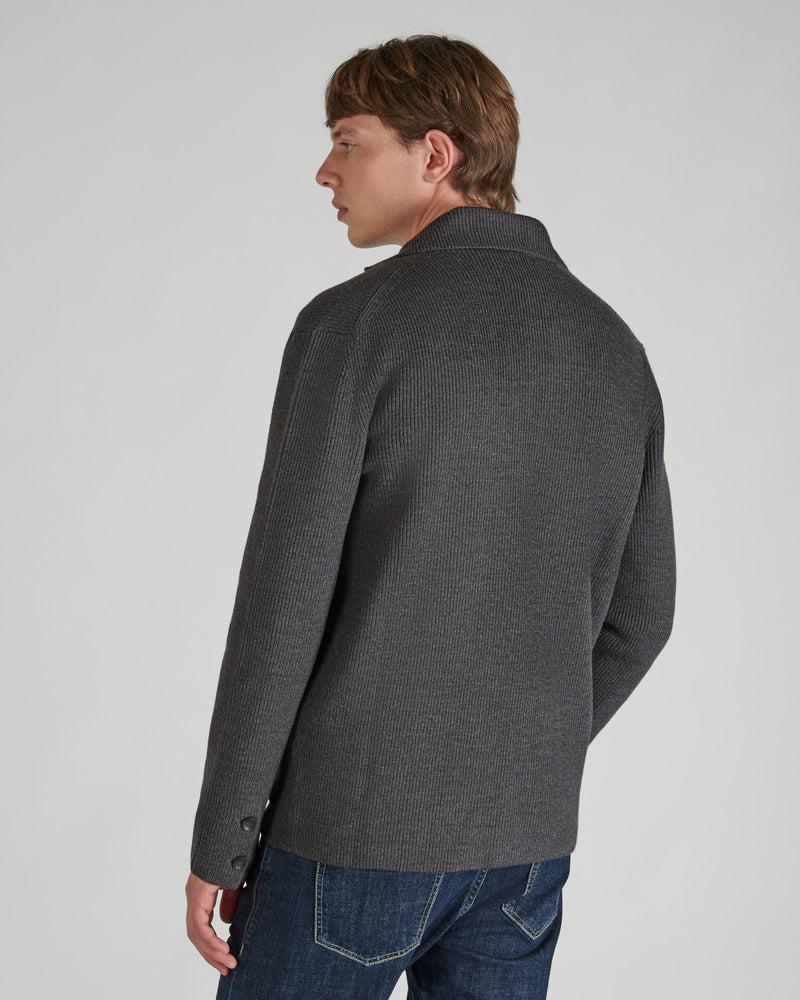 Slowear Giacca slim fit in lana merinos certificata a costa Qualità