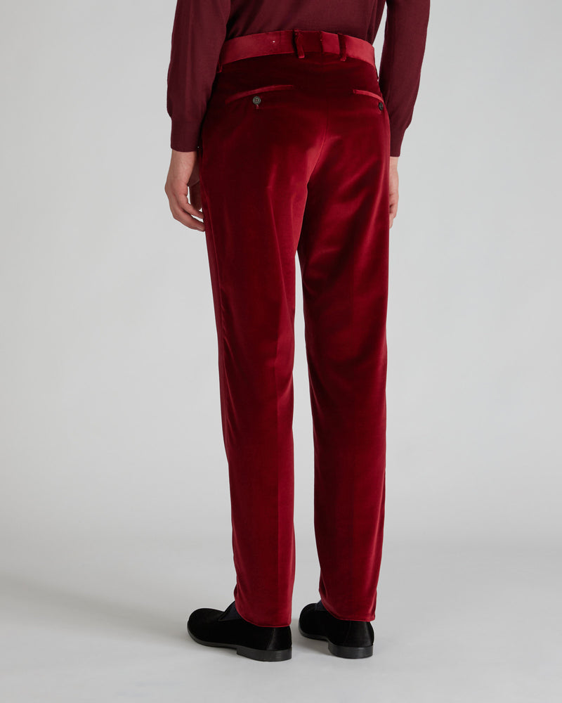 Slowear Pantalone tapered fit in velluto Vendita