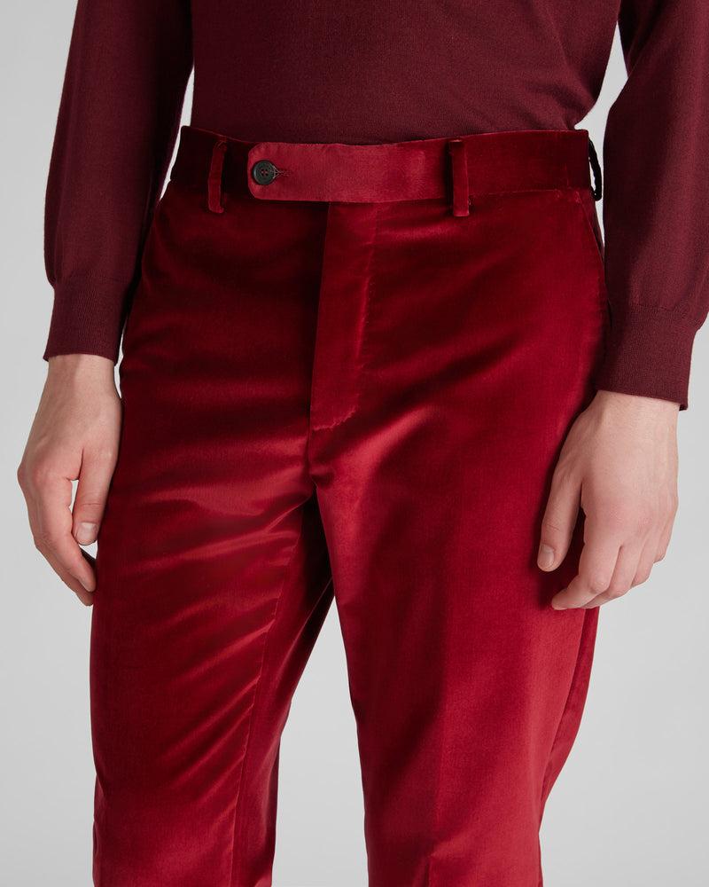 Slowear Pantalone tapered fit in velluto Vendita