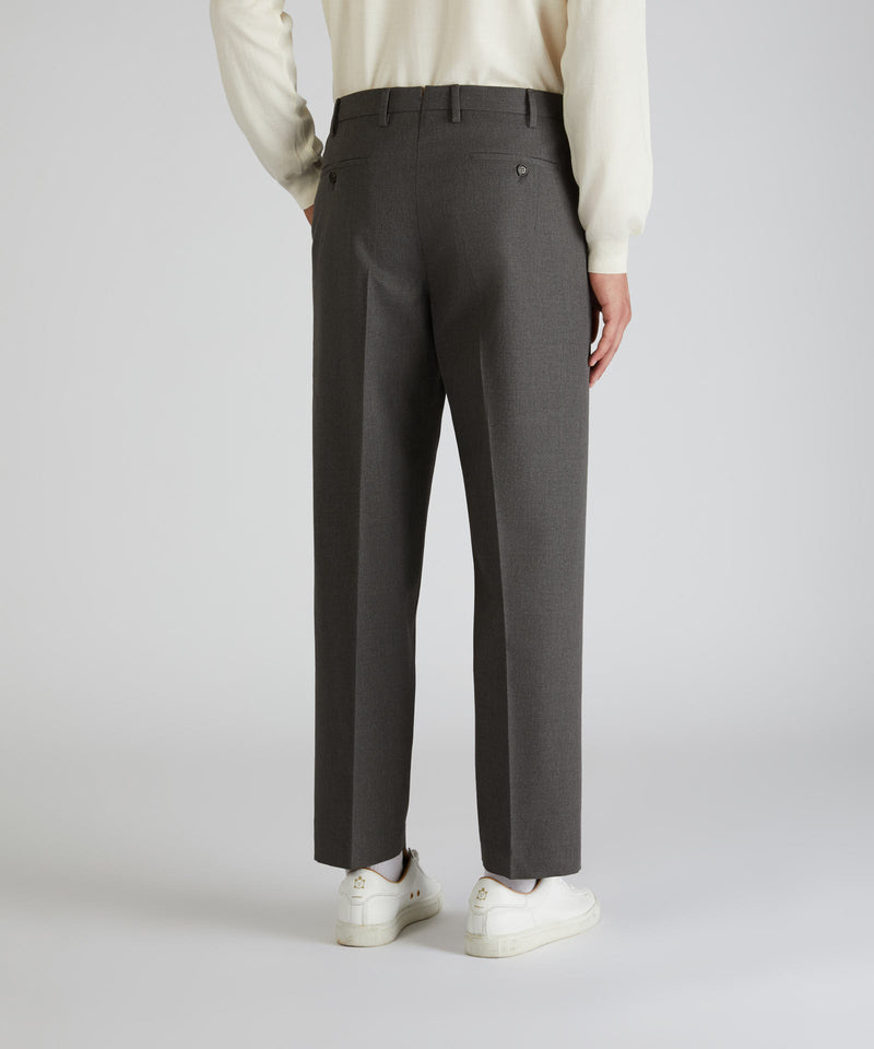 Slowear Pantalone seamless fit in twill di cotone e lana Pezzi Unici