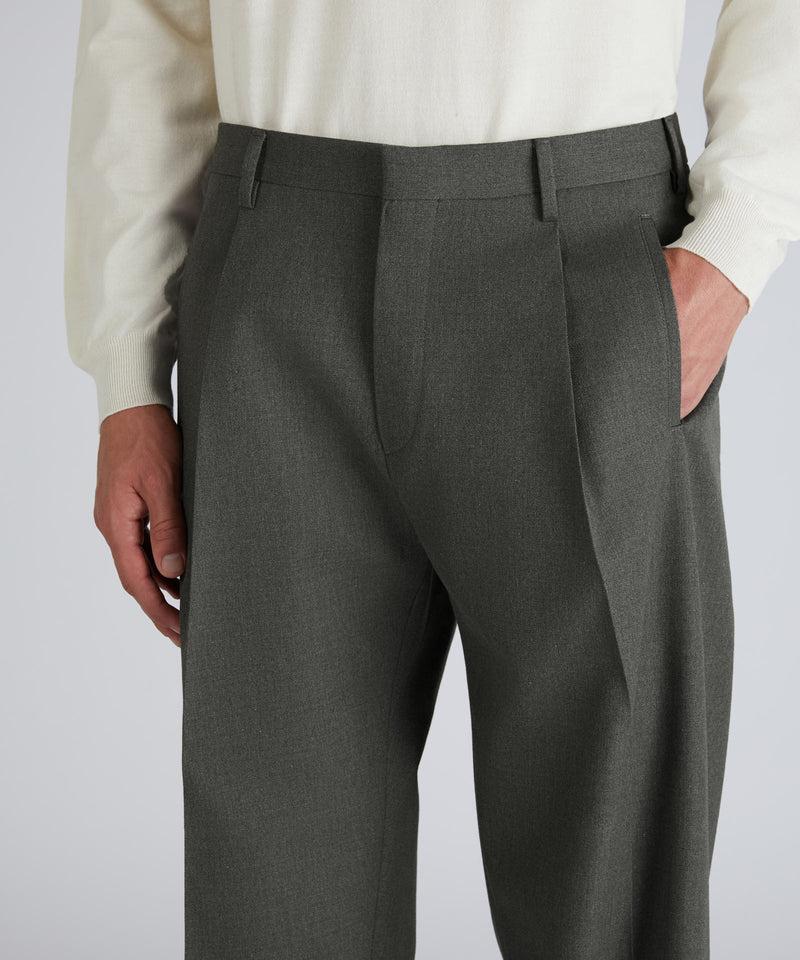 Slowear Pantalone seamless fit in twill di cotone e lana Pezzi Unici