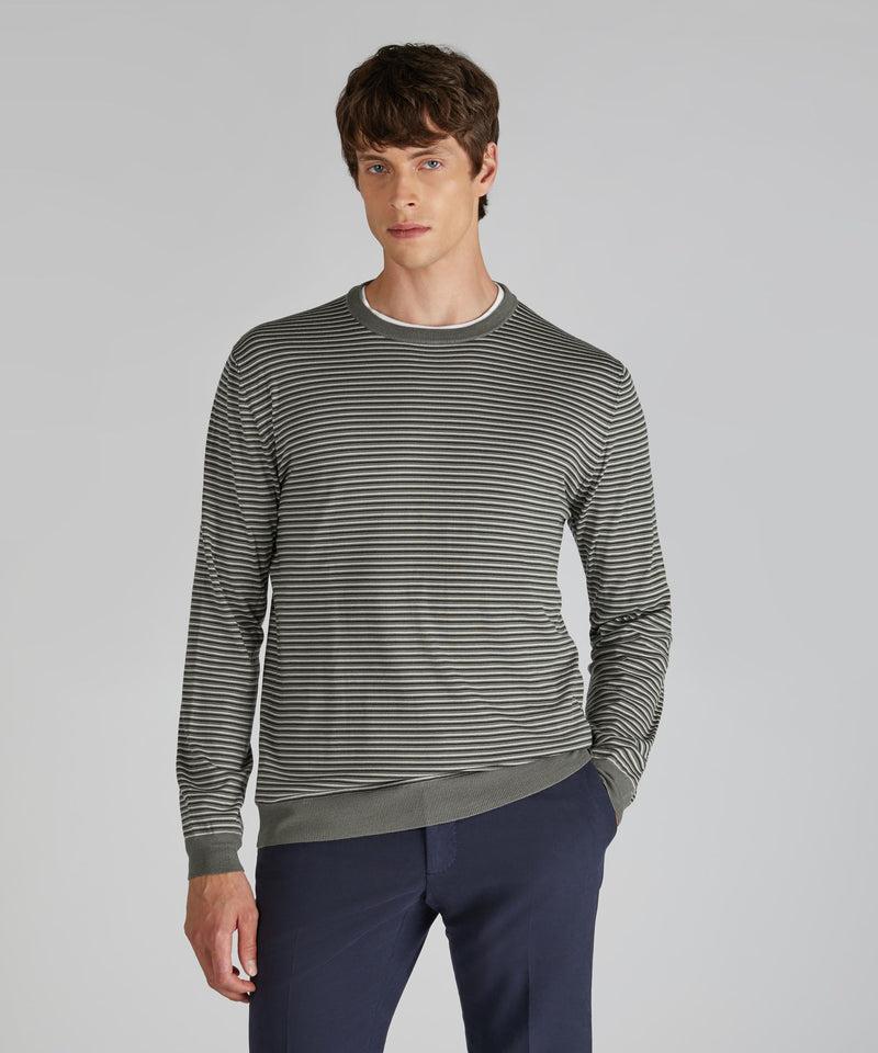 Slowear Girocollo slim fit in Flexwool Negozi Online