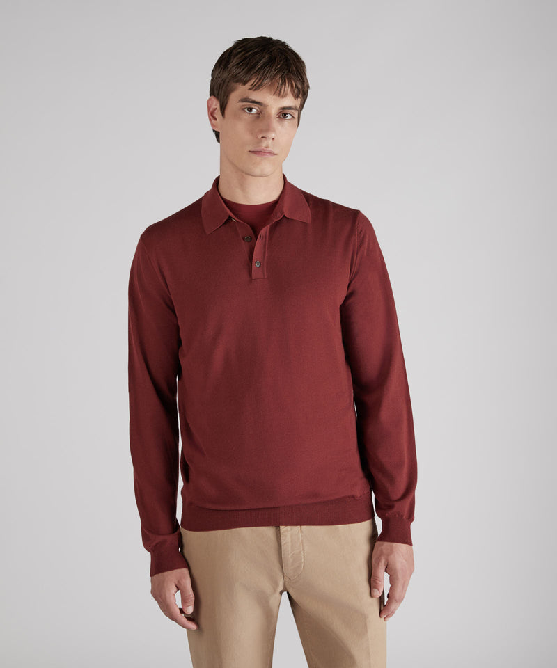 Slowear Polo slim fit in Flexwool Consegna Veloce