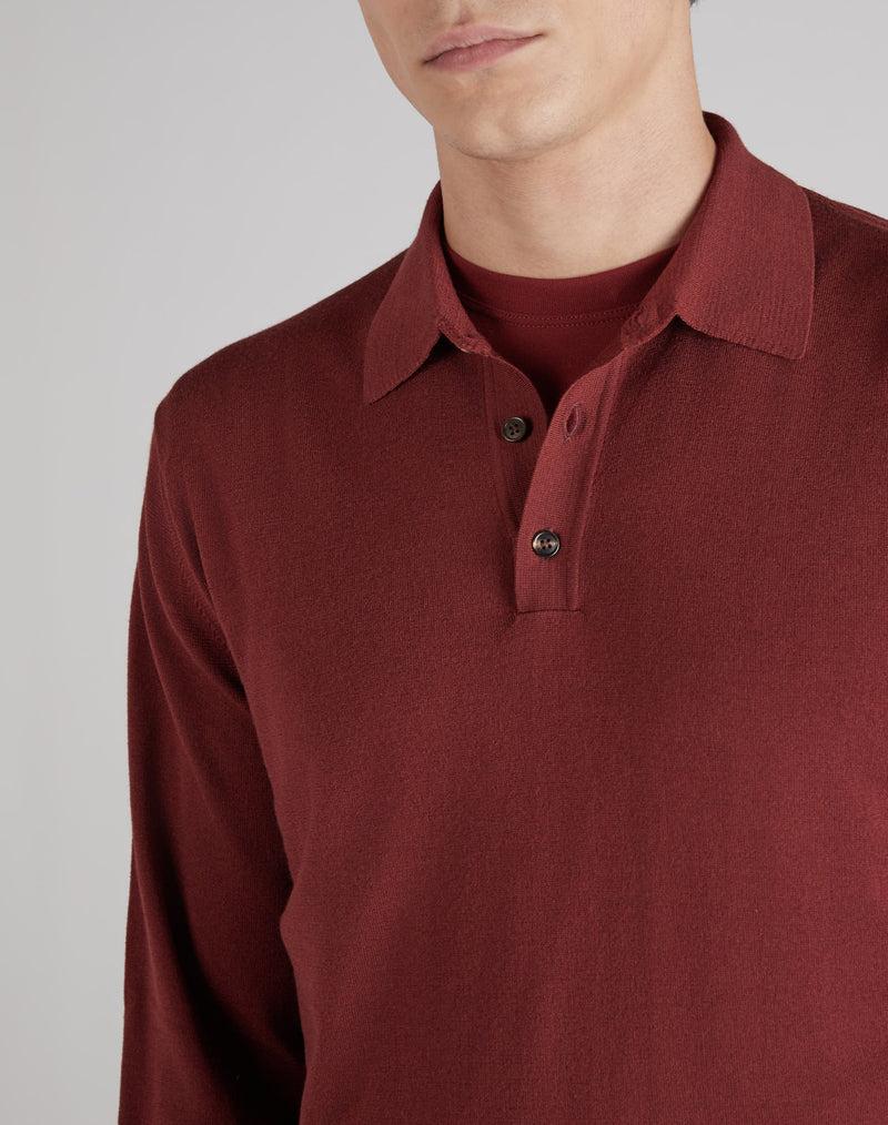 Slowear Polo slim fit in Flexwool Consegna Veloce