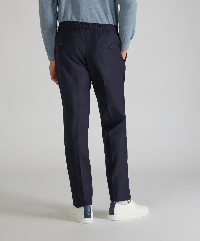 Slowear Pantalone tapered fit in flanella Shopping Online