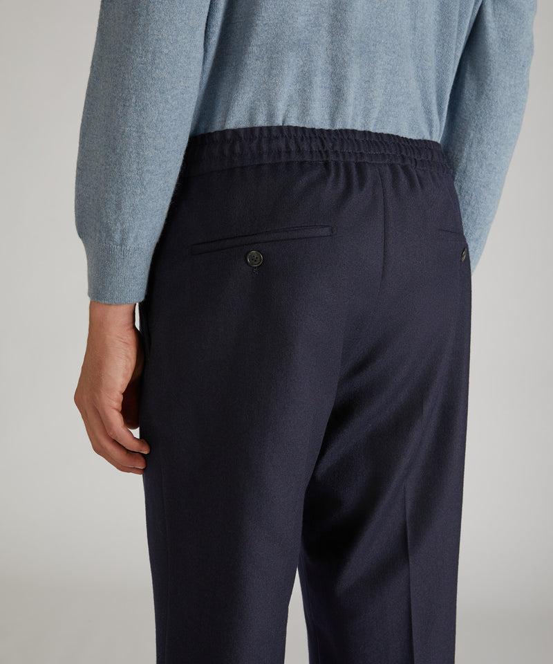 Slowear Pantalone tapered fit in flanella Shopping Online
