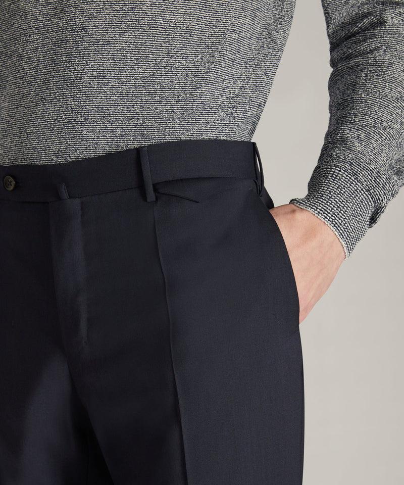 Slowear Pantalone slim fit in lana tropical certificata Presa