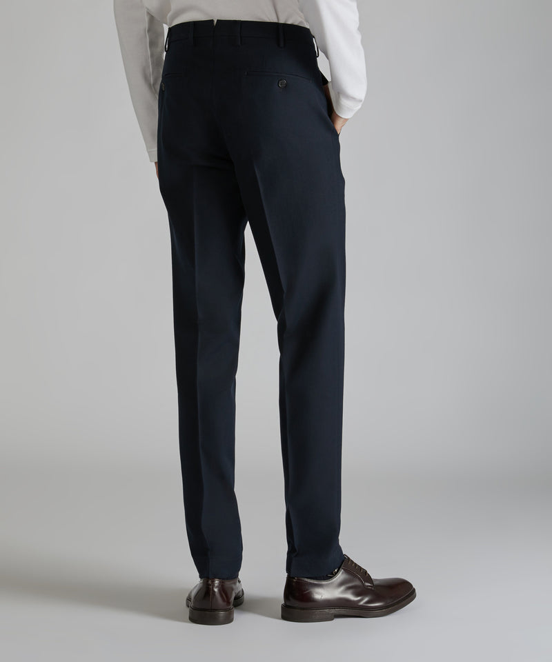 Slowear Pantalone tapered fit in twill di cotone e lana Economico