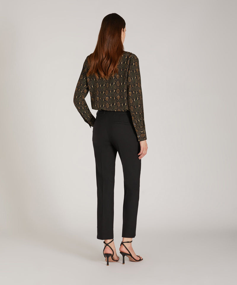 Slowear Pantalone slim fit in lana bistretch certificata Saldi Di Fabbrica
