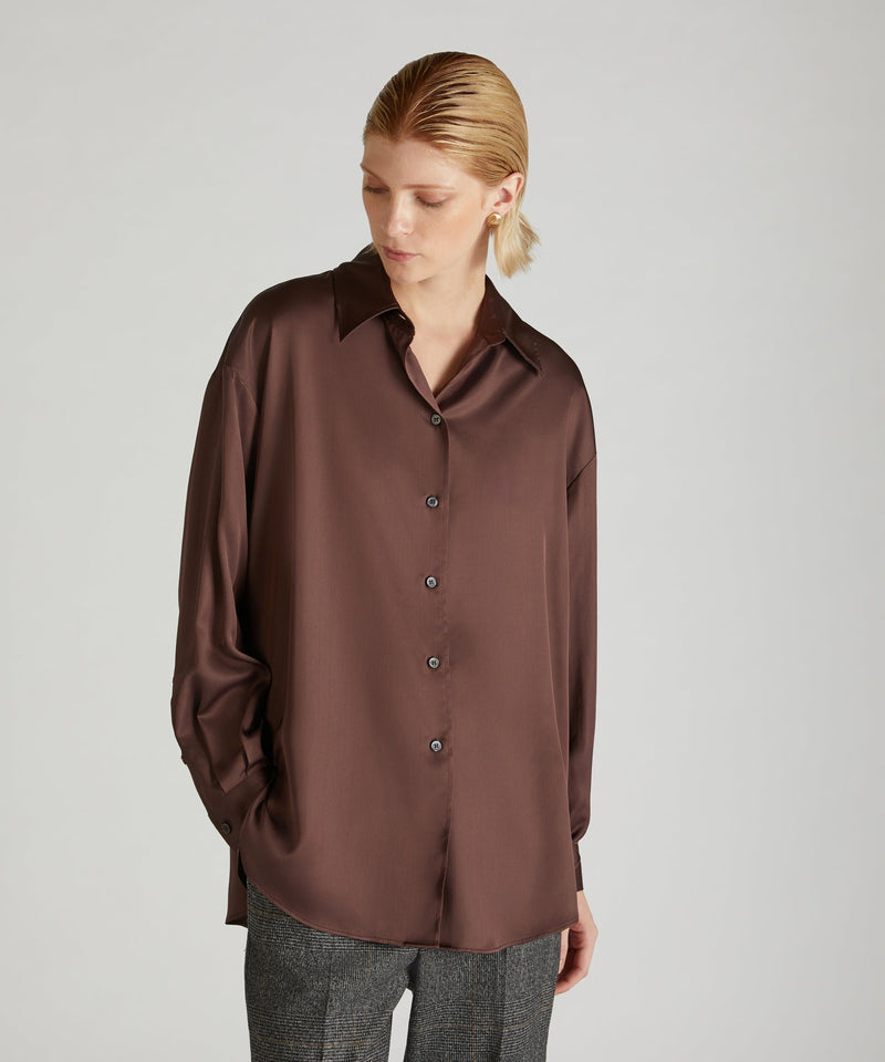 Slowear Camicia wide fit in raso I Più Venduti