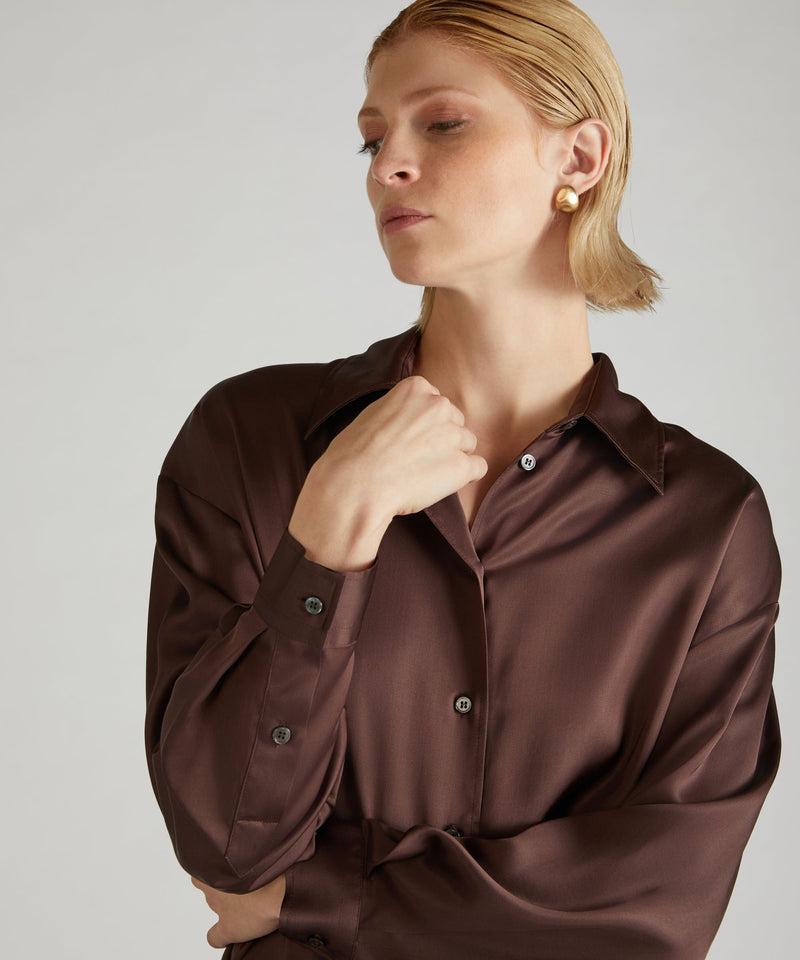 Slowear Camicia wide fit in raso I Più Venduti