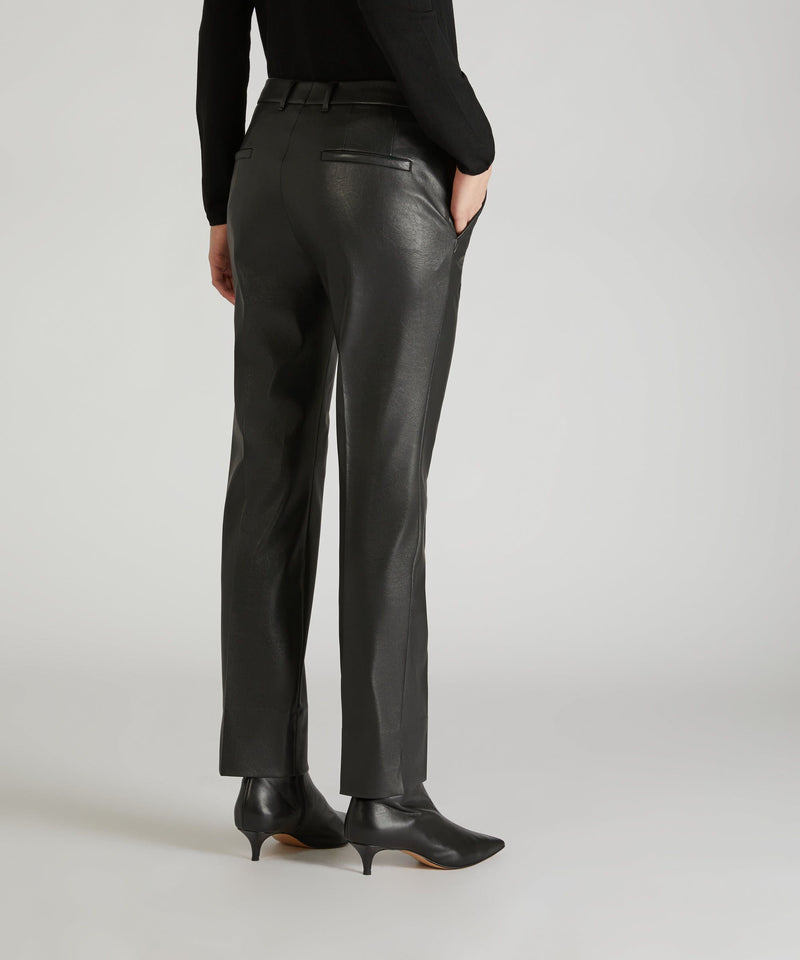 Slowear Pantalone slim fit in similpelle stretch In Linea