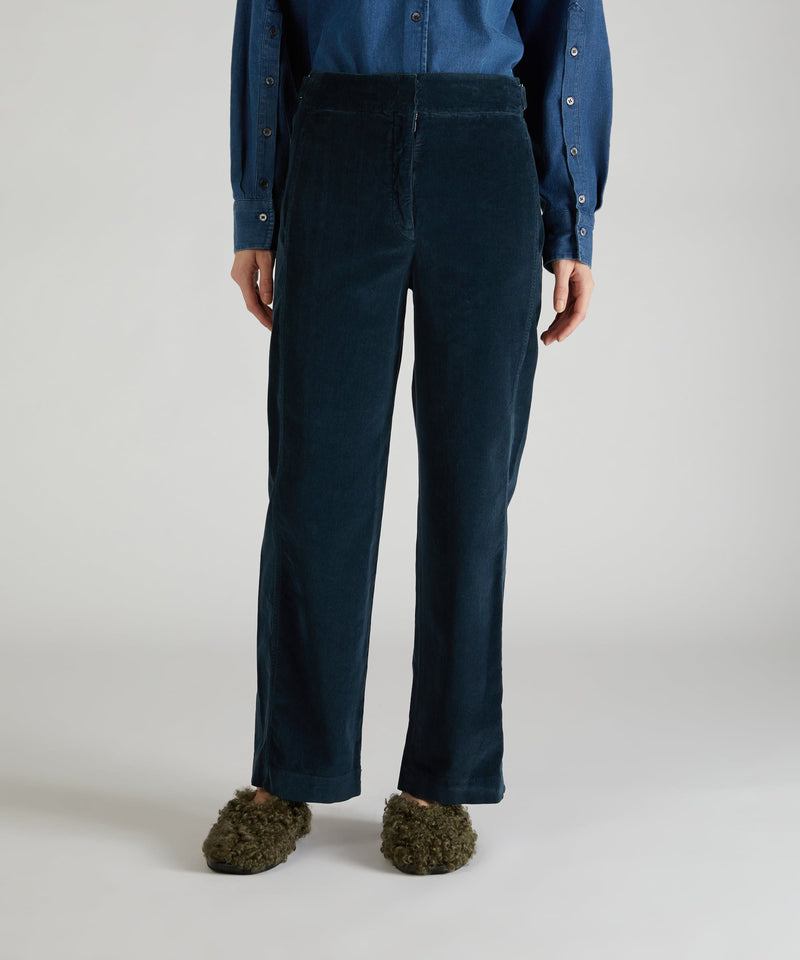 Slowear Pantalone regular fit in velluto Vendita