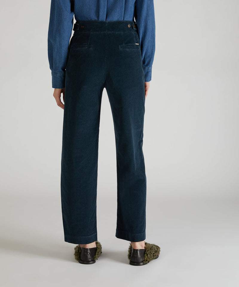 Slowear Pantalone regular fit in velluto Vendita
